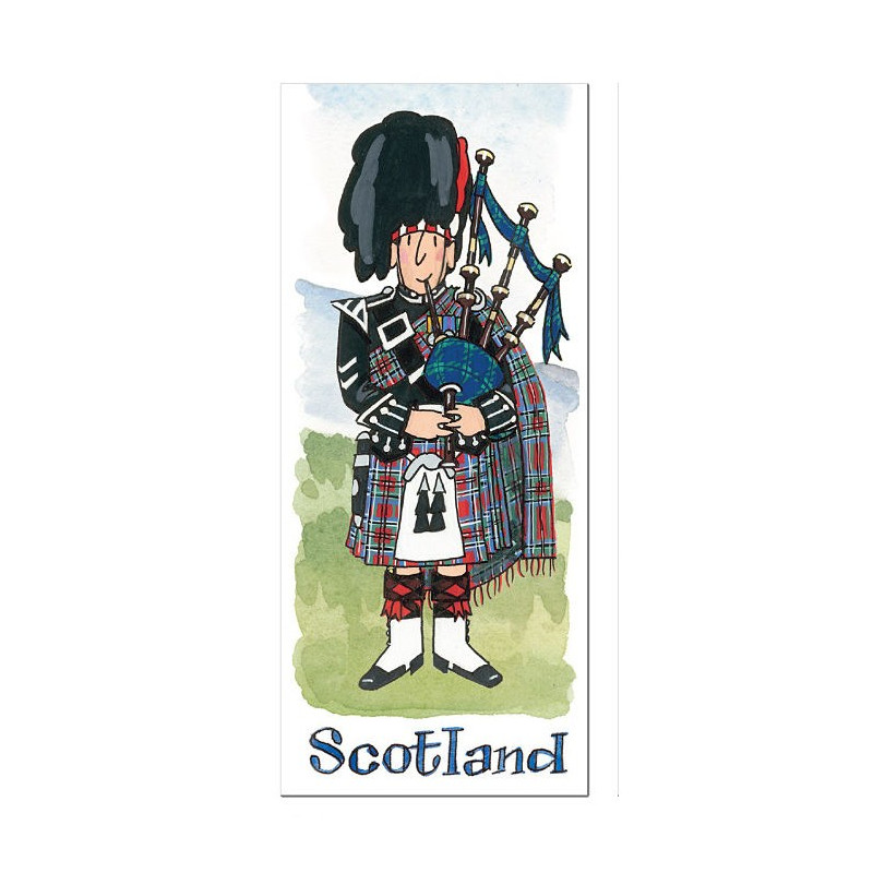 Scottish Piper Major Bookmark