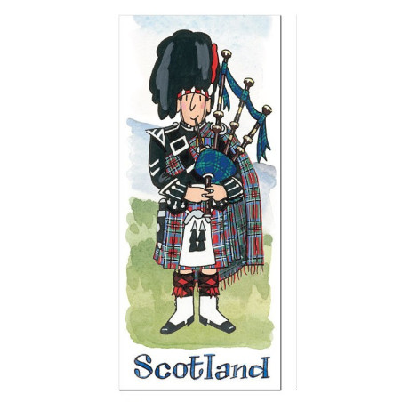 Scottish Piper Major Bookmark