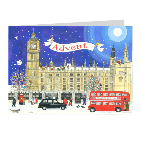 Palace of Westminster Advent Calendar Card 