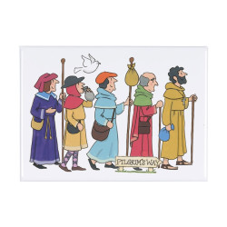 Pilgrims Fridge Magnet