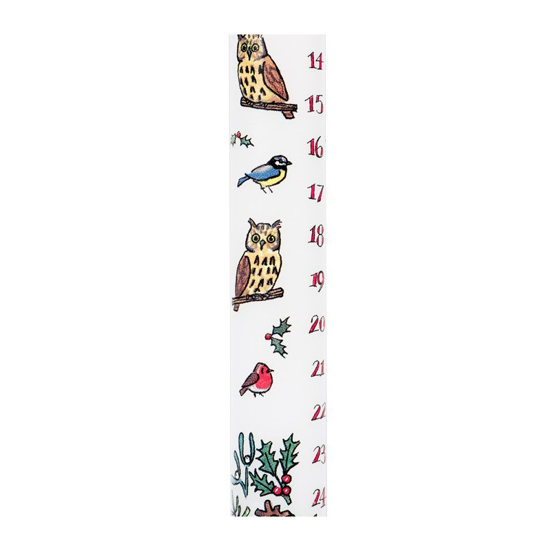Winter Birds Advent Candle  | Alison Gardiner