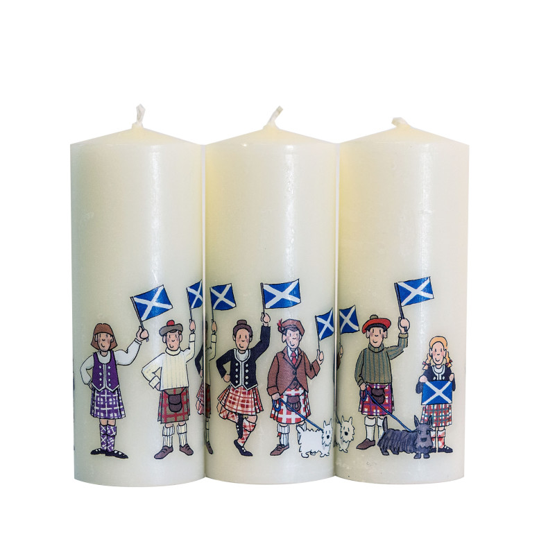 Alison Gardiner Designs Ltd | St Andrew’s Flag Candle