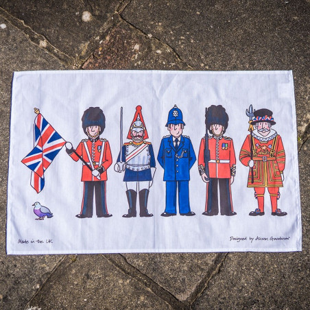 London Figures Tea Towel | Alison Gardiner