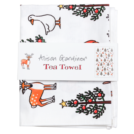 Alison Gardiner Designs | Winter Wildlife Tea Towel