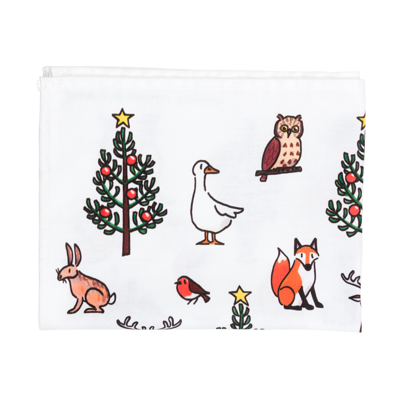 Alison Gardiner Designs | Winter Wildlife Tea Towel