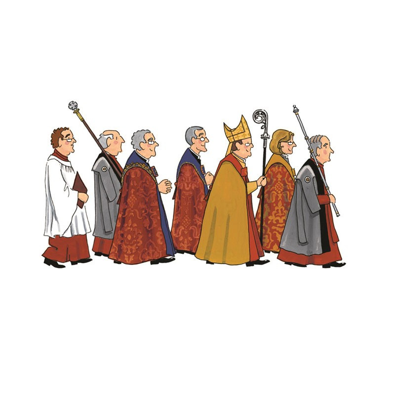 Alison Gardiner Designs Ltd | Cathedral Procession Notecards