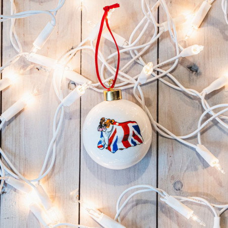 British Bulldog Bauble