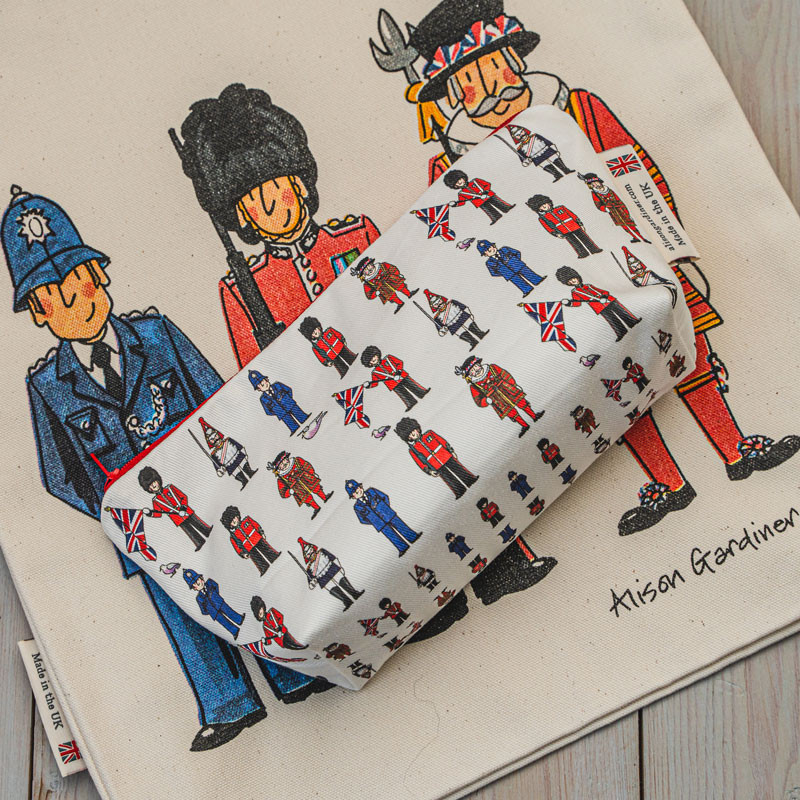Alison Gardiner Designs Ltd | London Figures Cosmetic Bag / Pencil Case