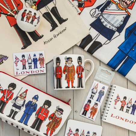 London Figures Tea Towel | Alison Gardiner