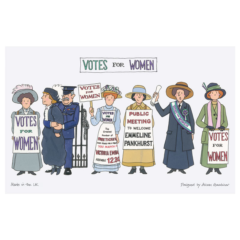 Suffragette Tea Towel | Alison Gardiner