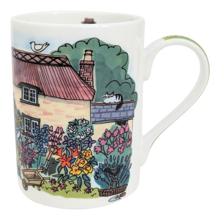 This Cottage Garden mug depicts the quintessentially English garden style with it’s informal and colourful planting- a mix of fl