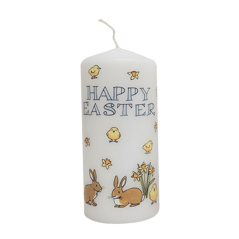 Easter Bunnies and Chicks Candle