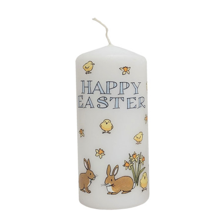 Easter Bunnies and Chicks Candle