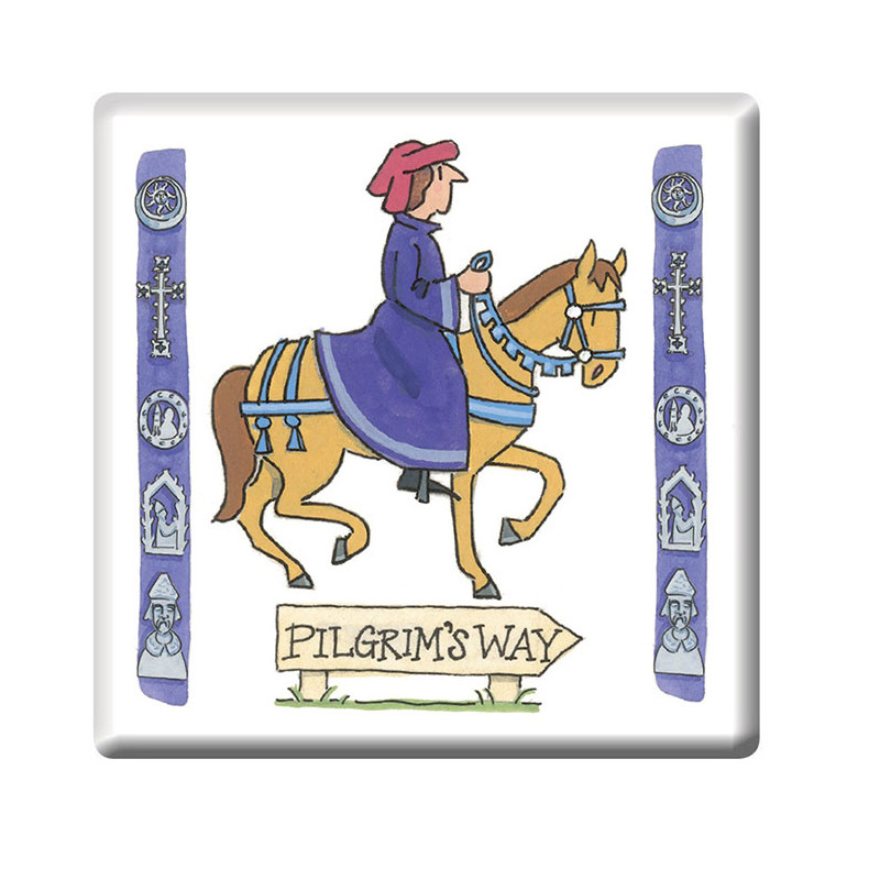 Pilgrim on Horseback Fridge Magnet | Alison Gardiner