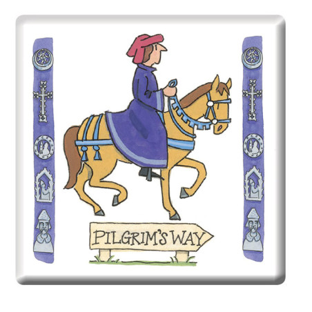 Pilgrim on Horseback Fridge Magnet | Alison Gardiner