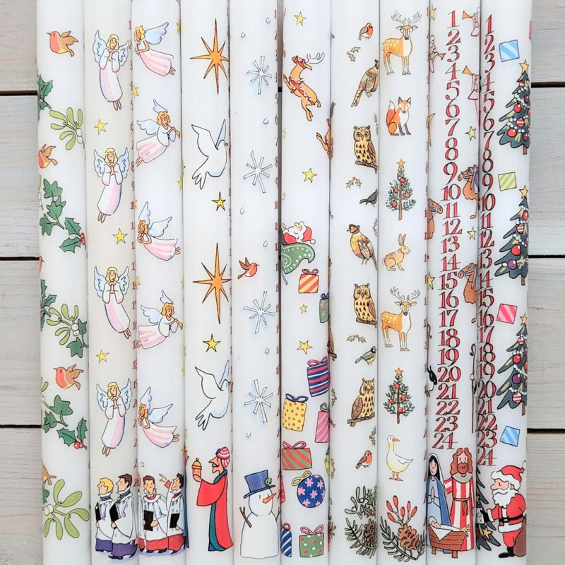 Holly and Ivy Advent Candle | Alison Gardiner