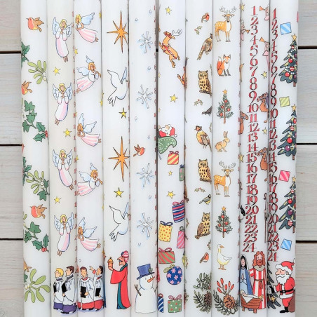 Winter Birds Advent Candle  | Alison Gardiner