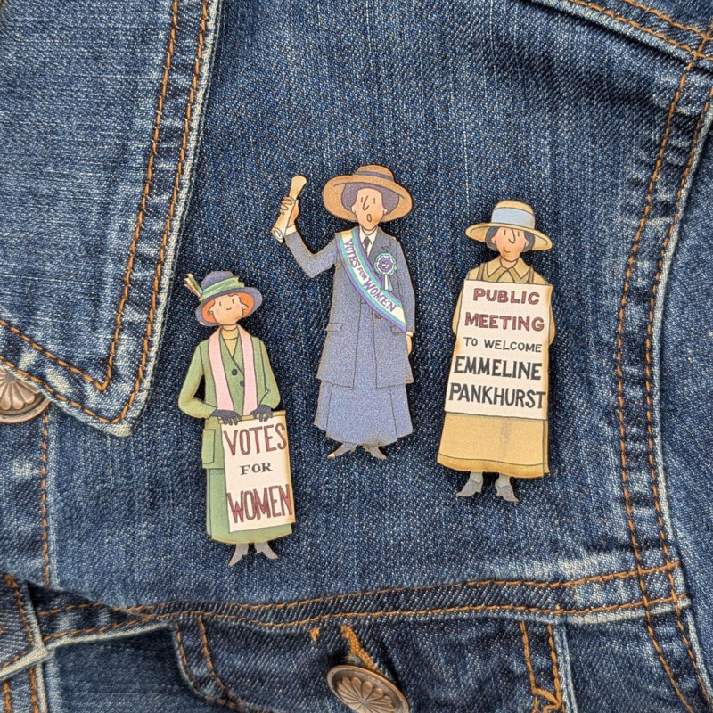 Suffragette UK Set of 3 Pin Badges | Alison Gardiner