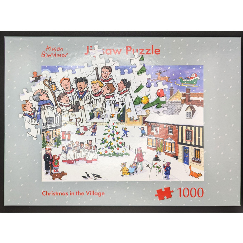 Christmas in the Village Jigsaw Puzzle | Alison Gardiner