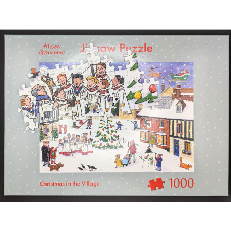 Christmas in the Village Jigsaw Puzzle | Alison Gardiner