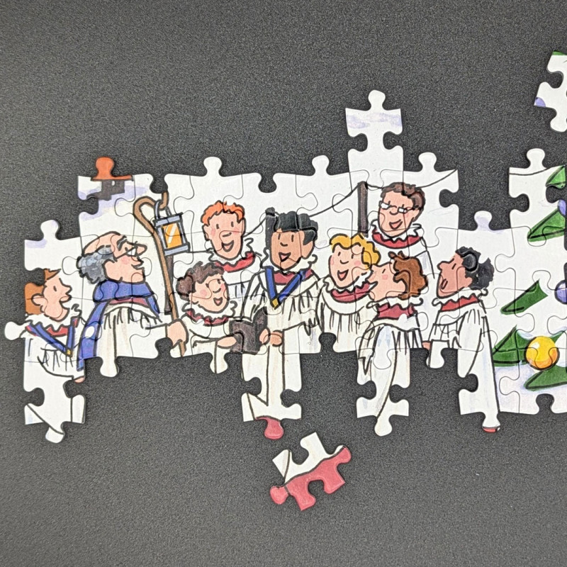 Christmas in the Village Jigsaw Puzzle | Alison Gardiner