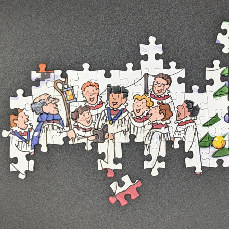 Christmas in the Village Jigsaw Puzzle | Alison Gardiner