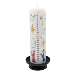 Wise Men Christmas Large Pillar Advent Candle