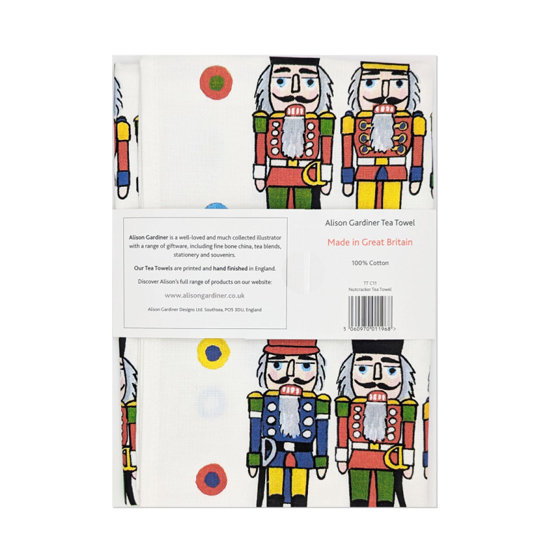 Nutcracker Christmas Tea Towel