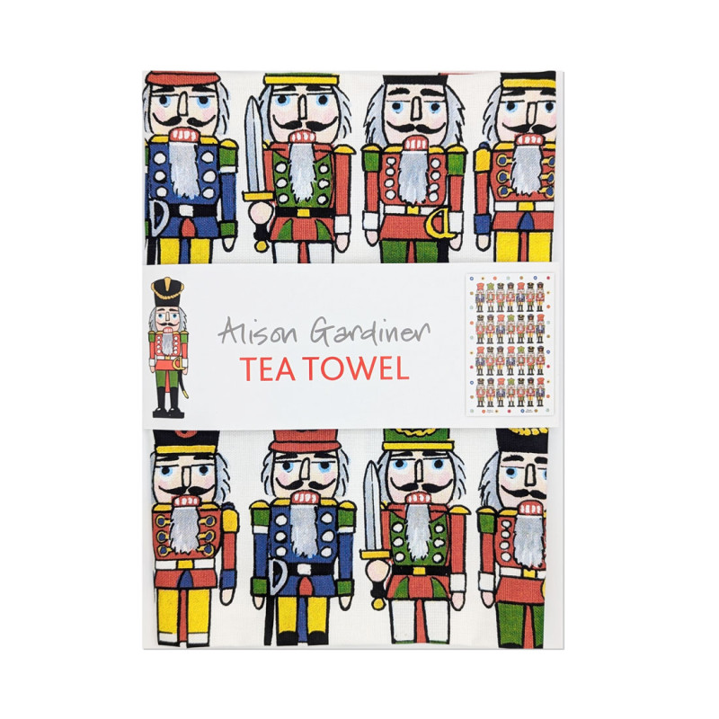 Nutcracker Christmas Tea Towel