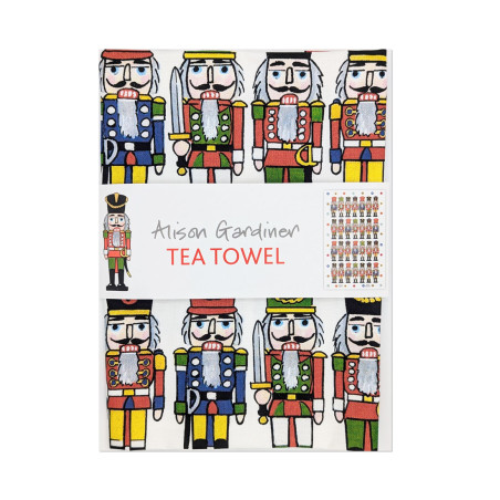 Nutcracker Christmas Tea Towel