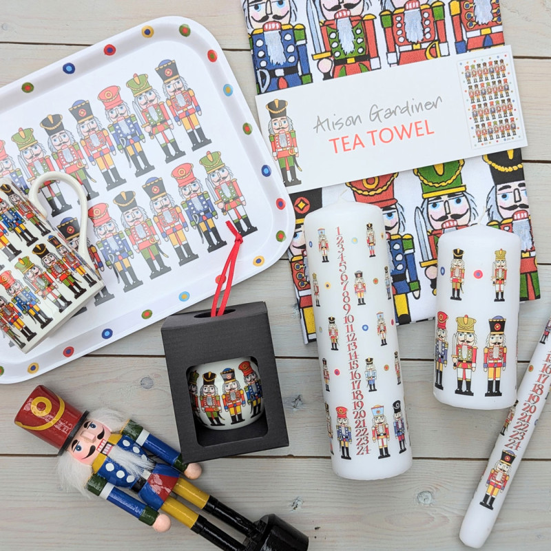 Nutcracker Christmas Tea Towel
