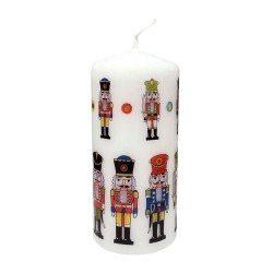 Nutcracker Christmas Pillar Candle 2