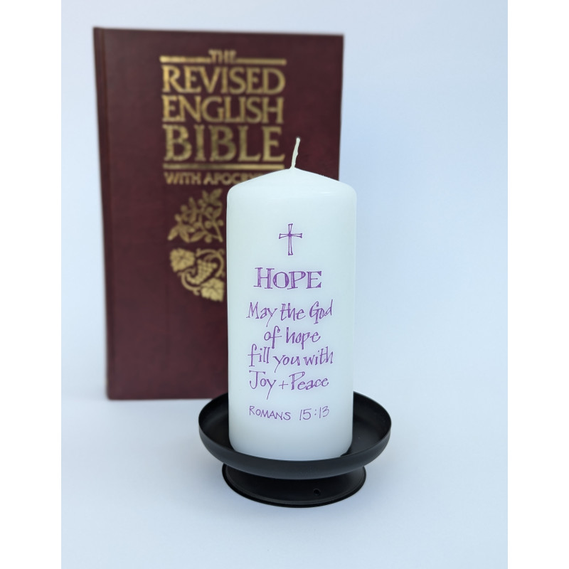 Hope Religious Pillar Candle | Alison Gardiner