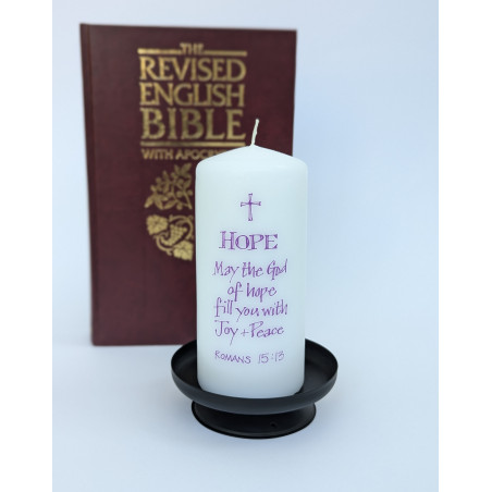 Hope Religious Pillar Candle | Alison Gardiner