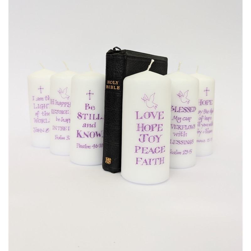 Hope Religious Pillar Candle | Alison Gardiner