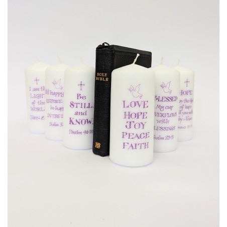 Hope Religious Pillar Candle | Alison Gardiner