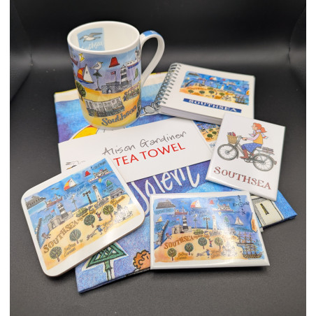 Southsea Tea Towel | Alison Gardiner