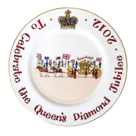 Diamond Jubilee Plate 10"