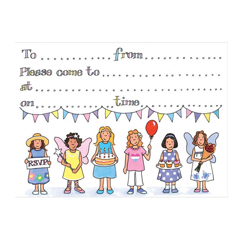 Girls Party Invitation