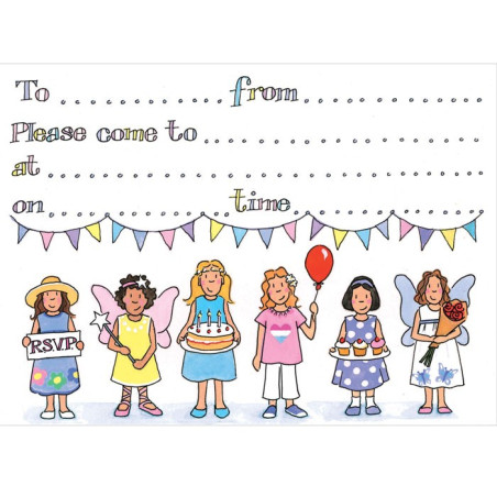 Girls Party Invitation