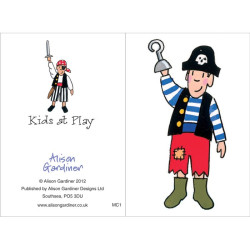 Boy Pirate Mini Card 2
