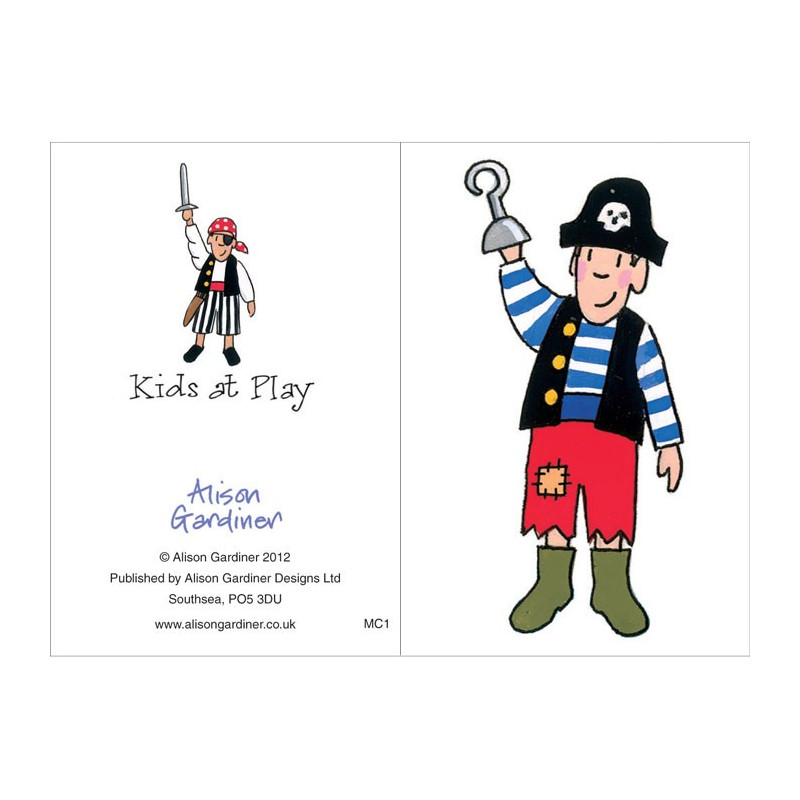 Boy Pirate Mini Card