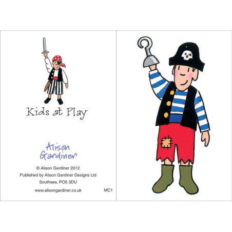 Boy Pirate Mini Card