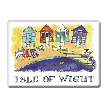 Beach Huts Fridge Magnet
