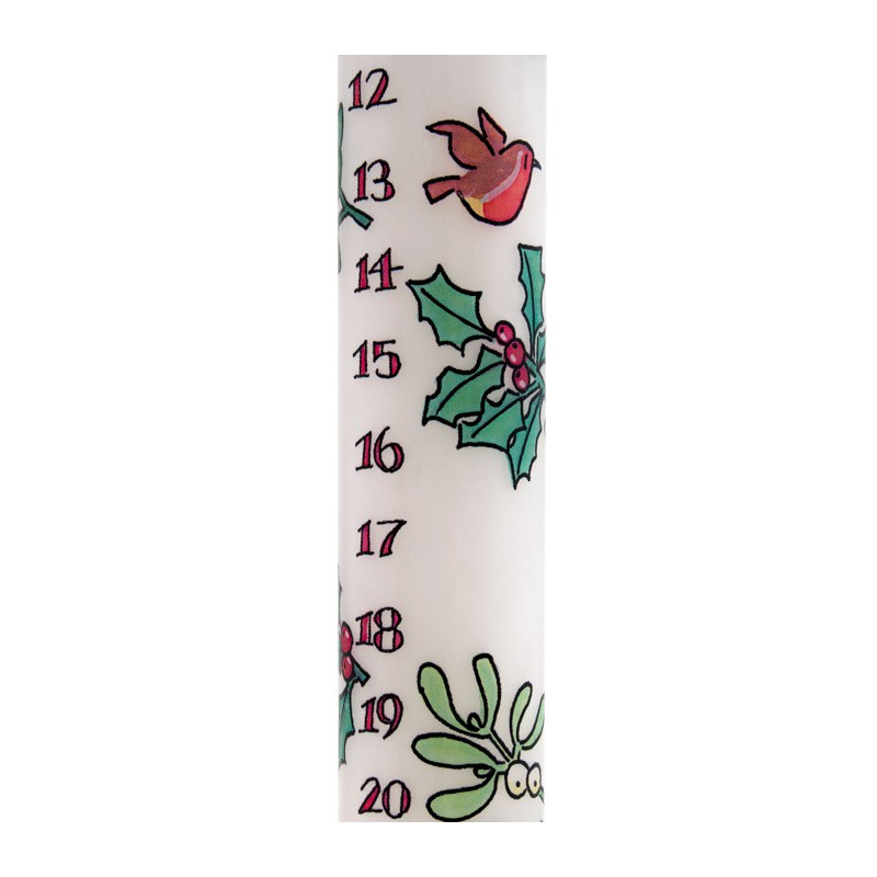 Holly and Ivy Advent Candle