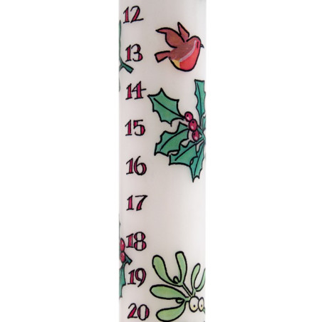 Holly and Ivy Advent Candle