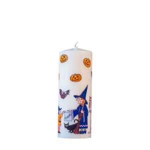 Halloween Mini Pillar Pumpkin Witch Candle