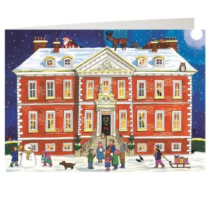 Country House Christmas Traditional Advent Calendar Card