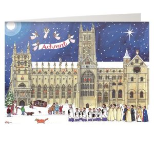 Christmas At The Cathedral Traditional Advent Calendar Card