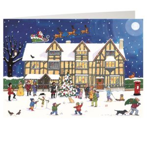 Christmas At The Old Town House Advent Calendar Card